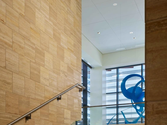 Grand staircase of the Cancer Center.
